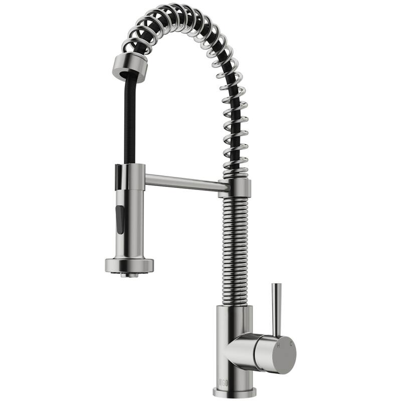 VIGO Edison 19" H Single Handle Pull-Down Sprayer Kitchen Faucet