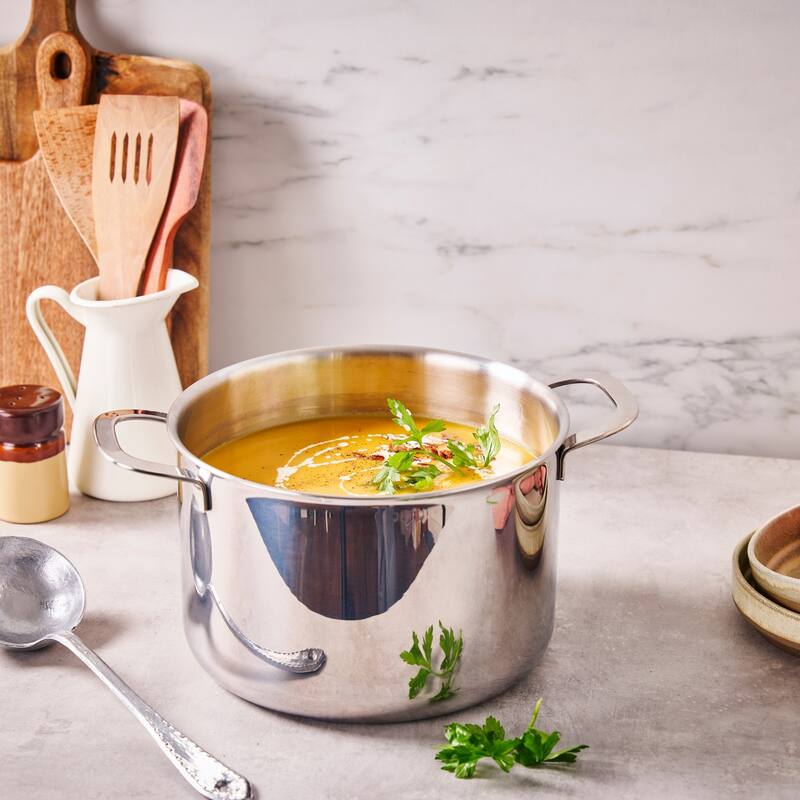 Alva Maestro Stainless Steel Stock Pot - Heavy Duty, Non-Toxic