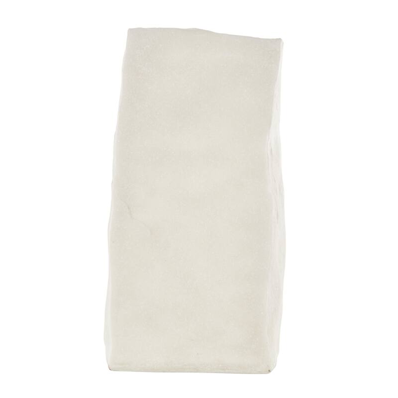 Polystone Leaf Decorative Vase with Gold Leaf Imprint - White - Roche River Decor