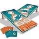 preview thumbnail 1 of 5, Miami Dolphins NFL 2x4 Professional Cornhole Board Set Include Carrying Case