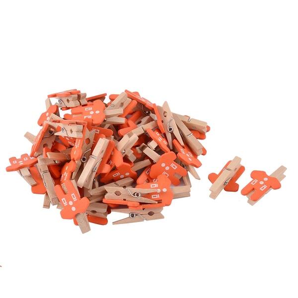 Shop Card Photo Clothes Shape Crafts Spring Pegs Mini Wooden Clip Orange 50pcs On Sale Free Shipping On Orders Over 45 Overstock 18461176