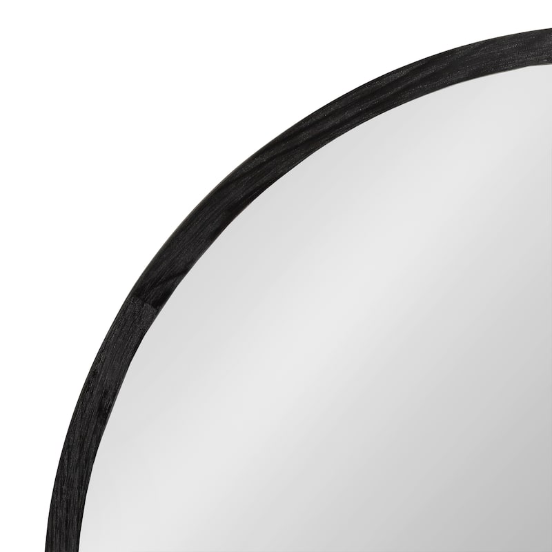 Kate and Laurel Occonor Wood Round Mirror