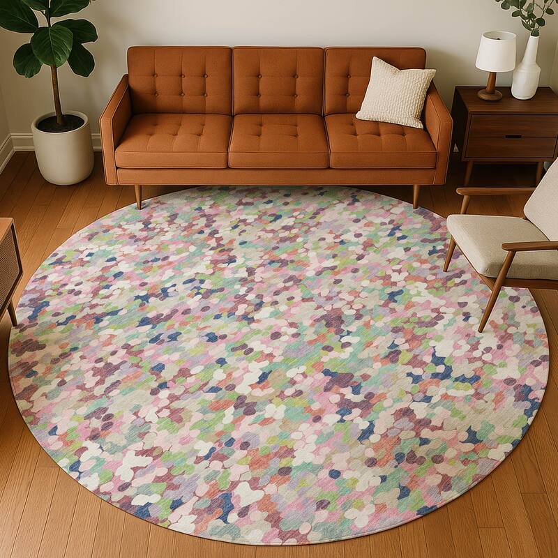 Machine Washable Indoor/ Outdoor Contemporary Halia Chantille Rug