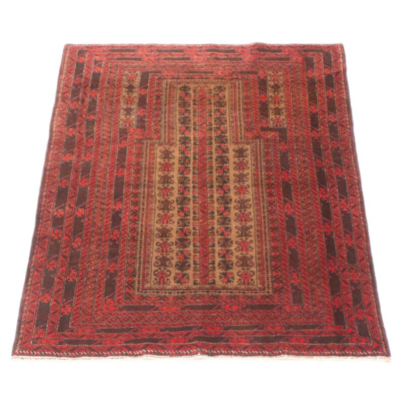 Teimani Tan Rug 3'0" x 4'10" - 3'0 x 4'10