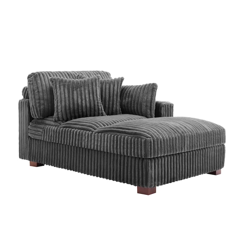 Modern Indoor Chaise Lounge Couch with Pillows