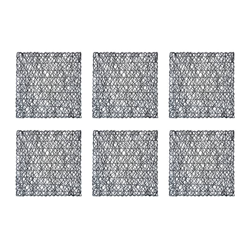 Design Imports Woven Paper Kitchen Placemat Set (Set of 6)
