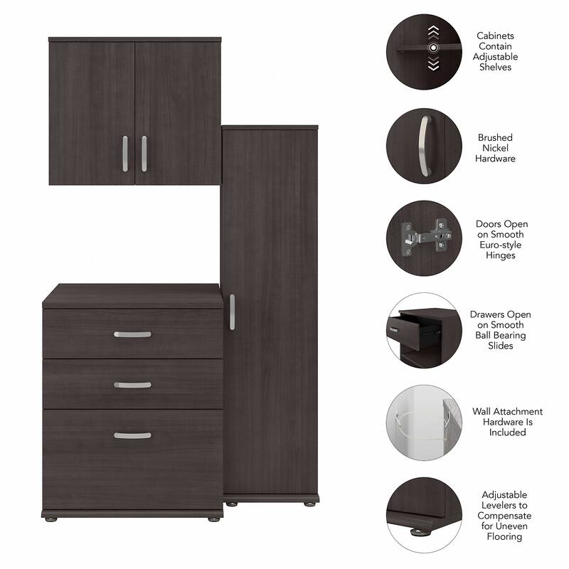 Universal 3 Piece Modular Closet Storage by Bush Business Furniture