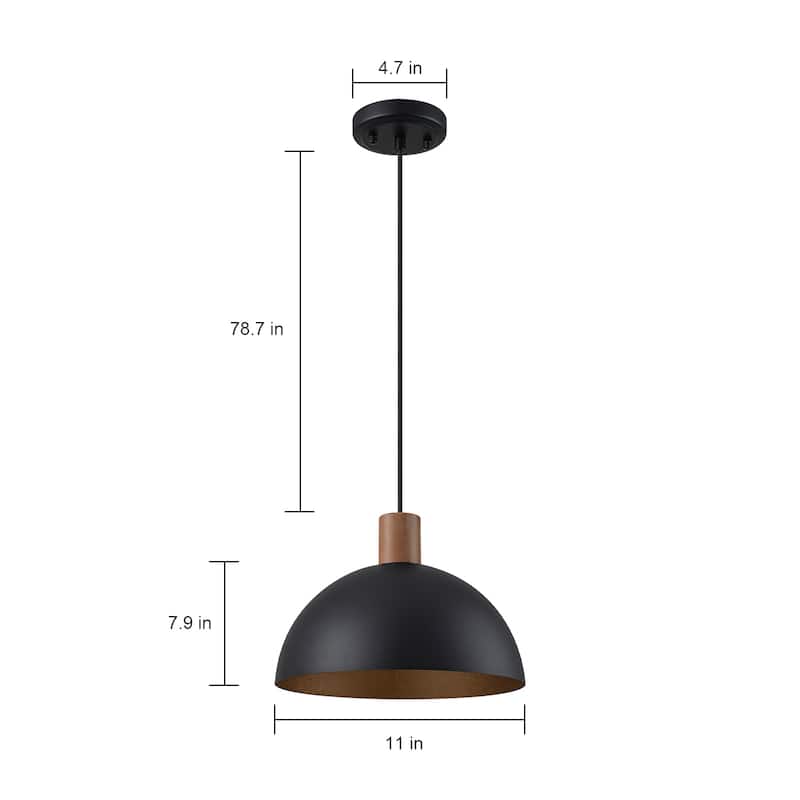 1-Light Industrial Cone Pendant Kitchen Island Lights for Dining Room