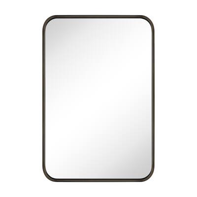 Rounded Rectangle Bathroom Vanity Mirror, Vertically/Horizontal Hanging