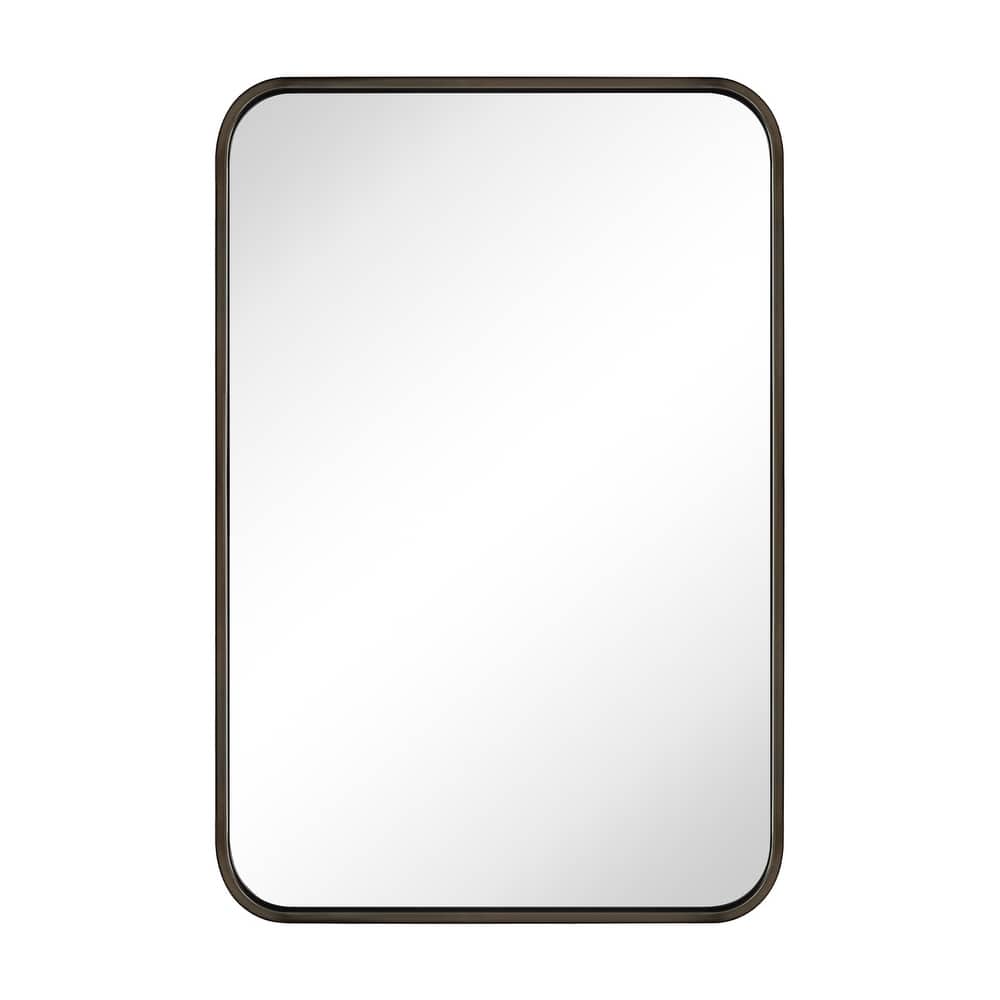 TEHOME Aria Rounded Rectangle Bathroom Vanity Mirror, Vertically/Horizontal Hanging