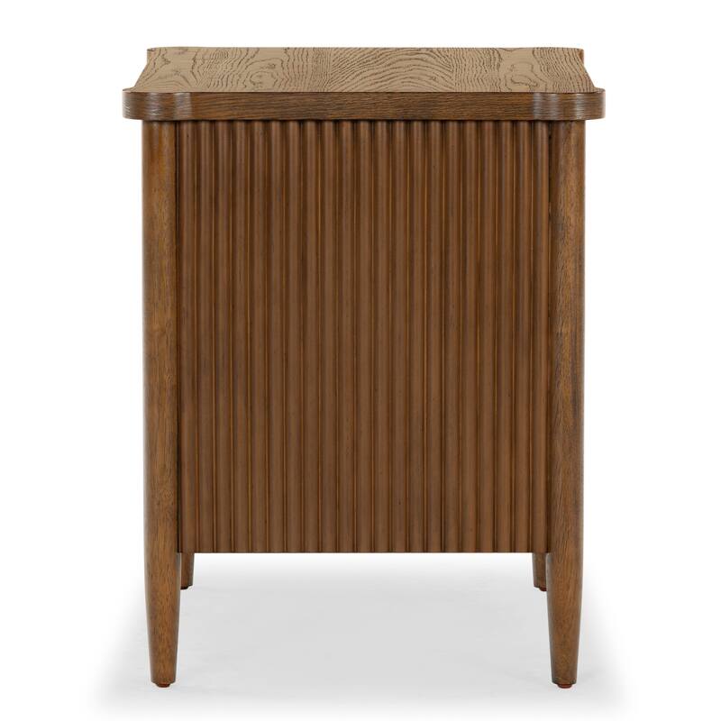 SAFAVIEH Couture Shelbie 1-Drawer Reeded Nightstand, Fully Assembled