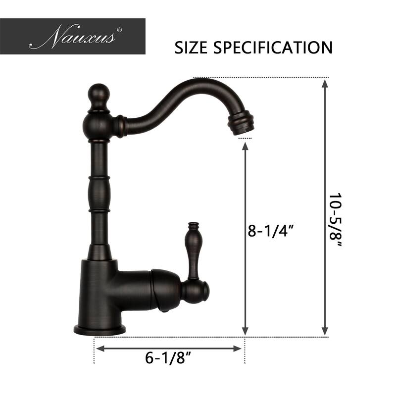 One-Handle Widespread Kitchen Bar Faucet