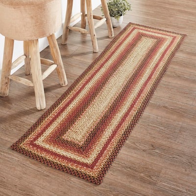 Ginger Spice Jute Rug/Runner Rect w/ Pad 22x72 - 2' x 6' Runner