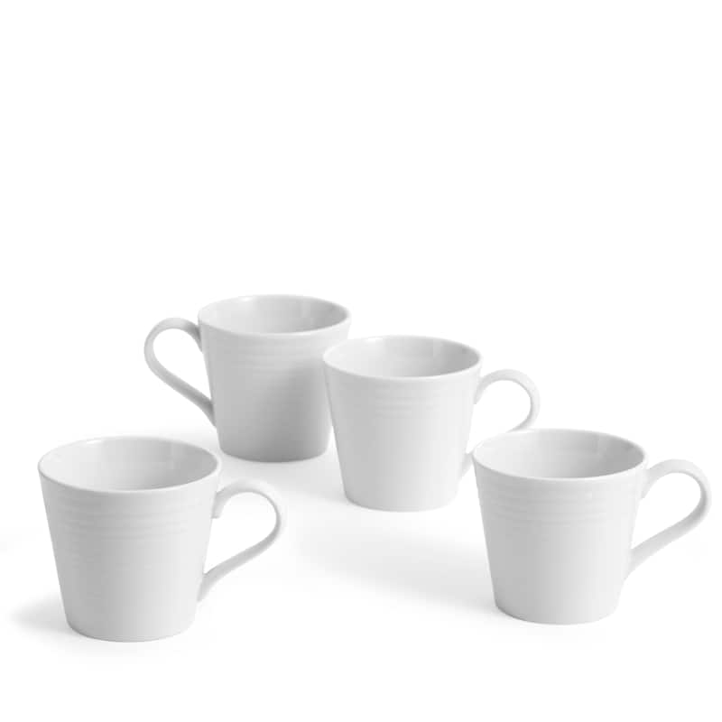 Royal Doulton Exclusively for Gordon Ramsay Maze Mug 13.5floz, Set of 4 - White