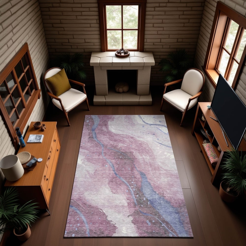 Premium Washable Super Soft Abstract Contemporary Mayfield Rug
