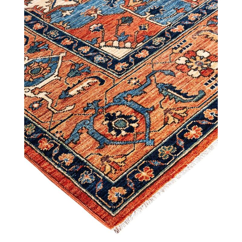 Serapi One-of-a-Kind Hand-Knotted Area Rug - Red, 8' 2" x 9' 11" - 8' 2" x 9' 11"