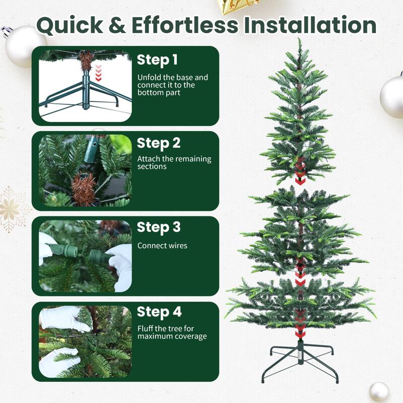 PE&PVC Christmas Tree (with Lights)