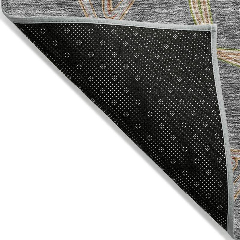 Machine Washable Indoor/ Outdoor Transitional Links Chantille Rug