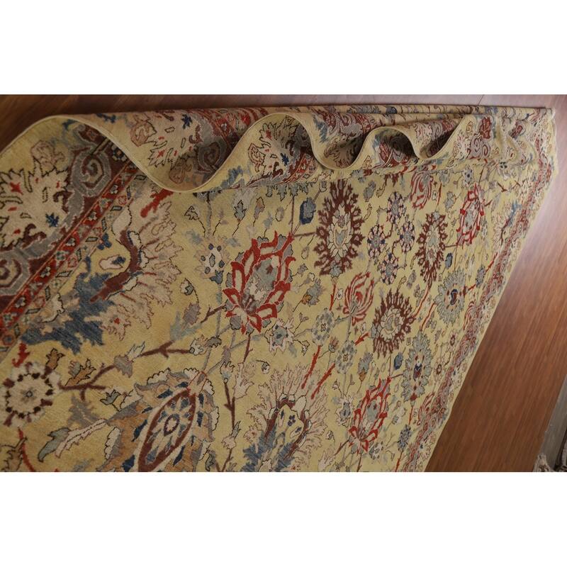 Vegetable Dye Ziegler Oriental Area Rug Hand-knotted Wool Carpet - 9'1"x 11'7"