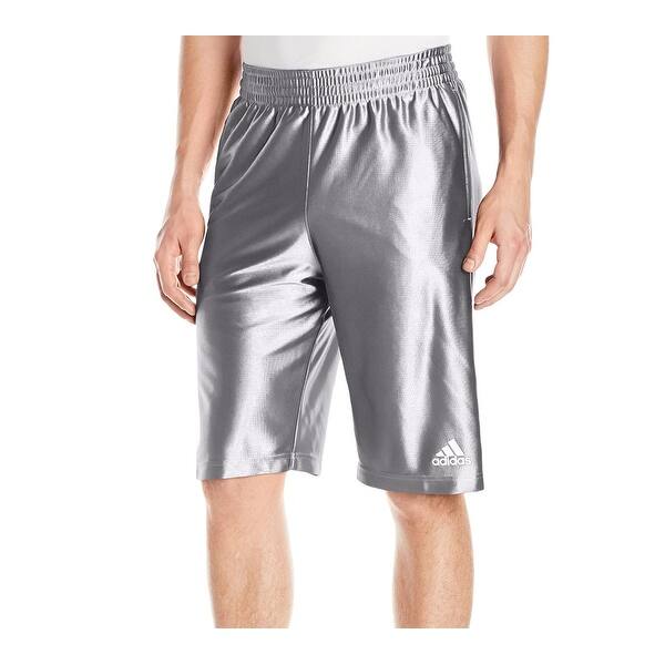 Shop Adidas Silver Men Size 2xl Athletic Basketball Comfort Waist