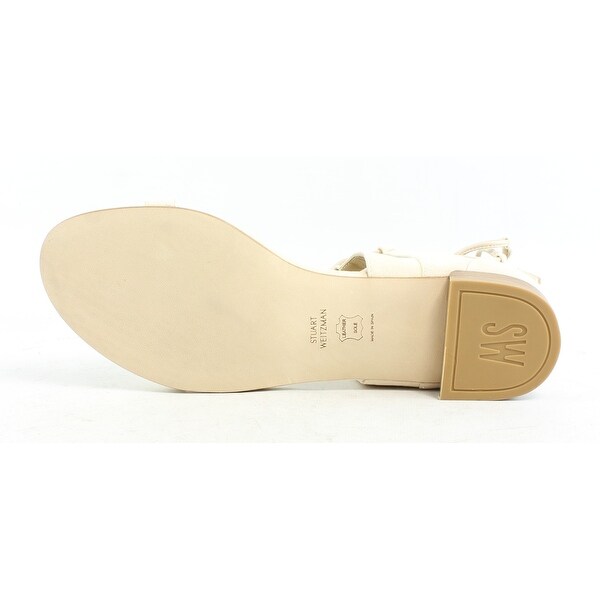 cream suede sandals