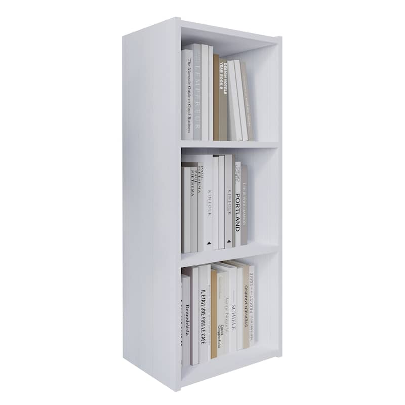 CraftPorch Simple Wooden 3-cube Shelves Bookcase