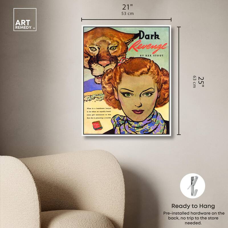 Dark Revenge Book 1939 Canvas by Art Remedy