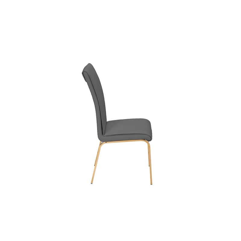 Best Quality Furniture Dining Side Chair Gold Legs (Set of 2)