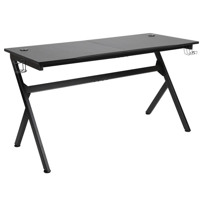 55" Computer Gaming Desk - Headphone Holder - Cable Management - Mouse Pad