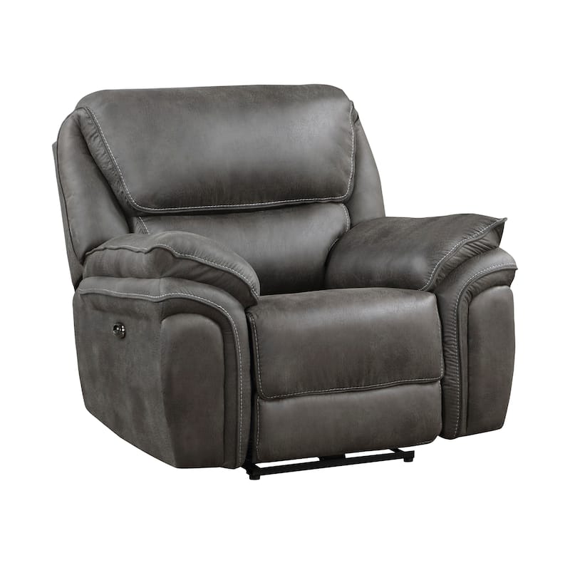 Regina Microfiber Power Reclining Chair - Grey