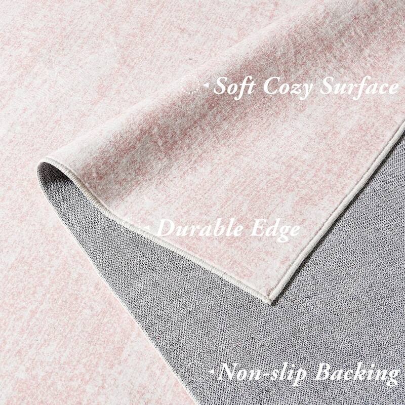 Rug for Girls Room,Washable Non Slip Boho Modern Small Area Rugs
