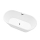 preview thumbnail 48 of 54, Vanity Art 54" Non-Slip Acrylic Freestanding Soaking Bathtub with Slotted Overflow & Pop-up Drain with Air Bath Option Available
