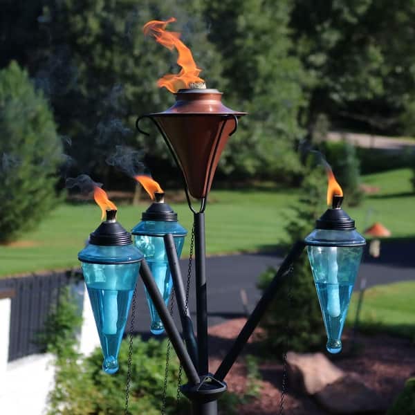 Shop Sunnydaze Multi Arm Outdoor Backyard Patio Torch Stand With