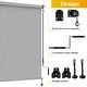 preview thumbnail 21 of 23, 10' x 8' Outdoor Roller Shades with Pull Rod Operation