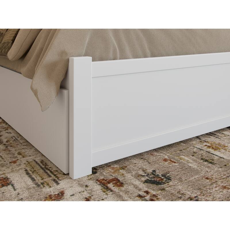 Portland Platform Bed with Footboard and Storage Drawers