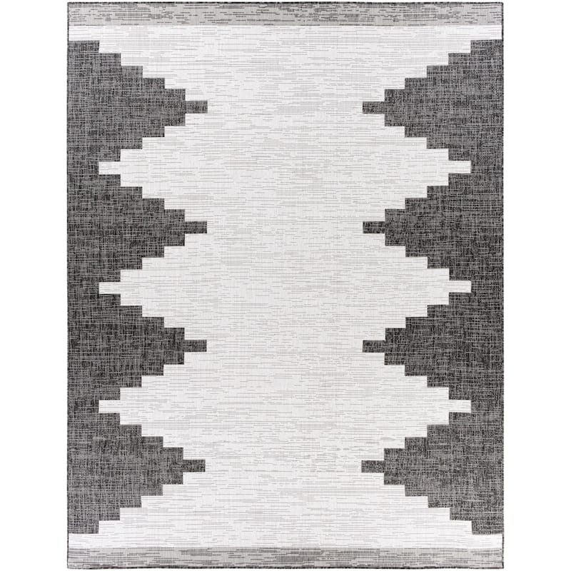 Livabliss Eagean Bohemian Diamond Indoor / OutdoorArea Rug