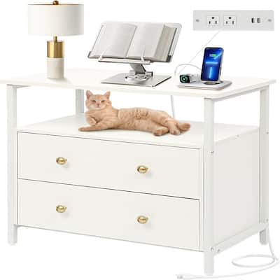 Nightstand with Charging Station