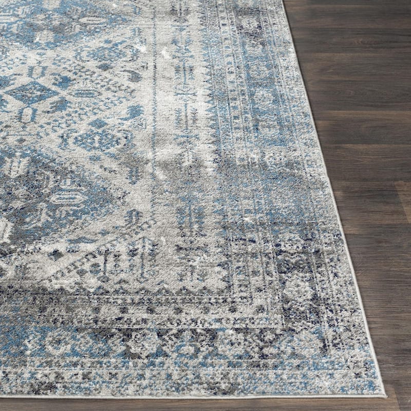 Livabliss Monte Carlo Updated Traditional Medallion Area Rug