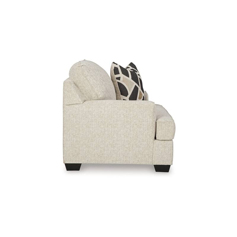 Burgess Accent Chair, Quartz Beige Polyester, 1 Throw Pillow, Black