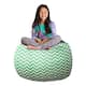 Option Pattern Chevron Green and White