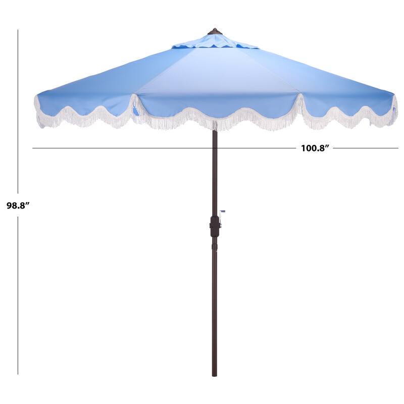 SAFAVIEH Outdoor Living Torsa 9ft Crank Umbrella