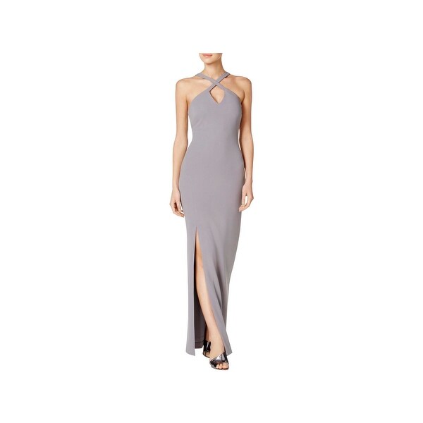 Calvin Klein Womens Evening Dress Criss Cross Front Sleeveless Calvin Klein Womens Evening Dress Criss Cross Front Sleeveless