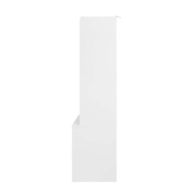 Wardrobe with 3 Drawers High Wardrobe Armoire With Rattan For Living Room, Bedroom Organizer