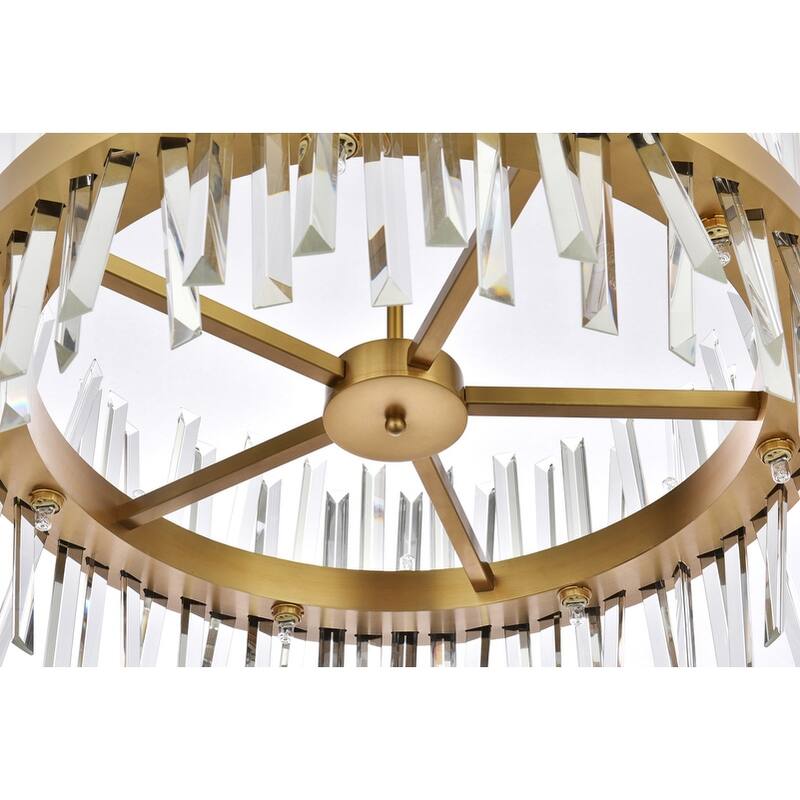 Indigo Home 25 inch crystal round pendant light