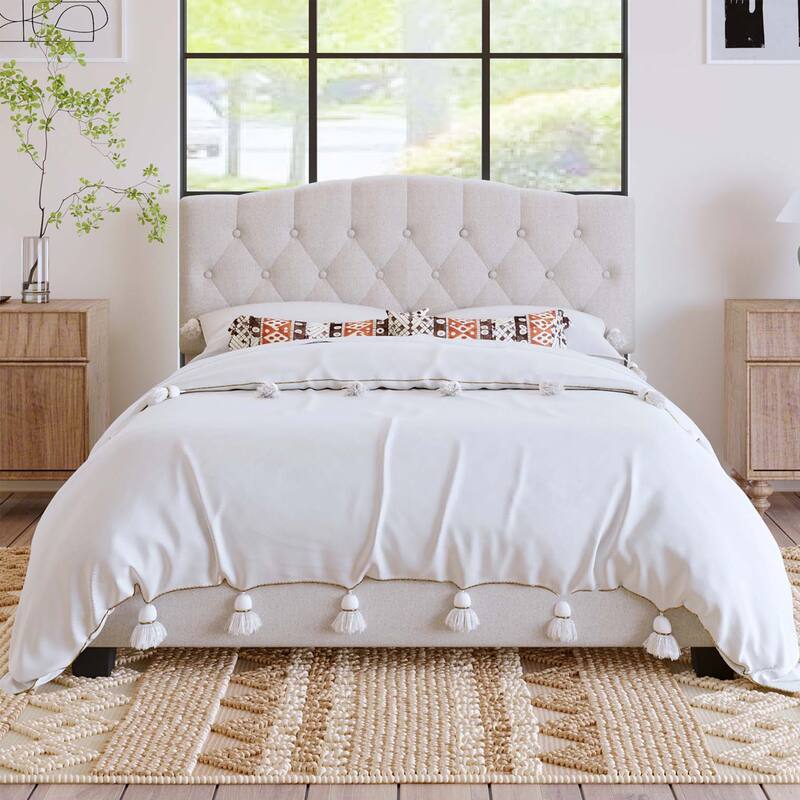 Upholstered Platform Bed, Queen