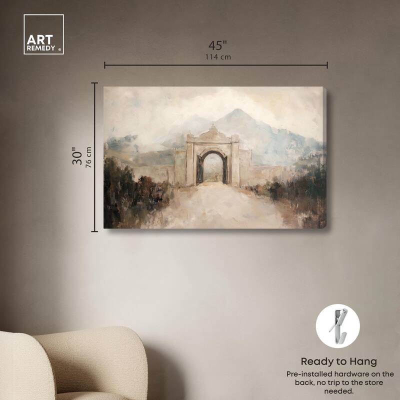 Stone Arch Canvas by Art Remedy, Gallery Wrapped