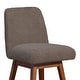 preview thumbnail 77 of 176, Amalie Upholstered Bar Stool, Swivel Counter Height Stool with Solid Wood Frame