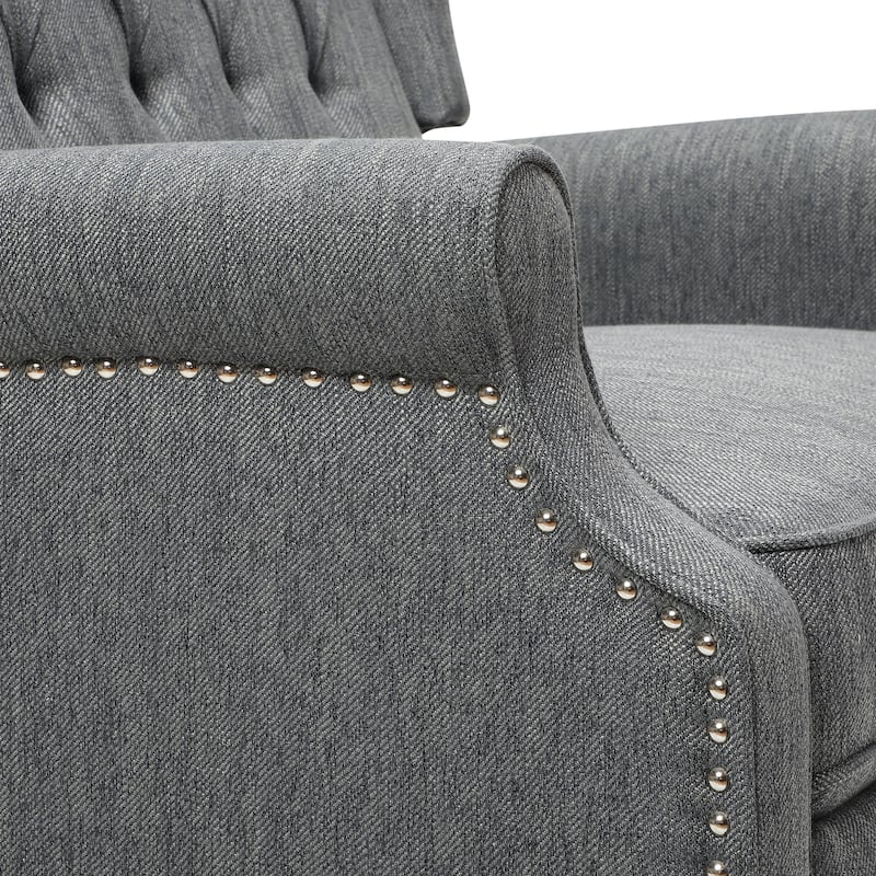 One And Half Seater Recliner, Adjustable Oversized Recliner with Wingback