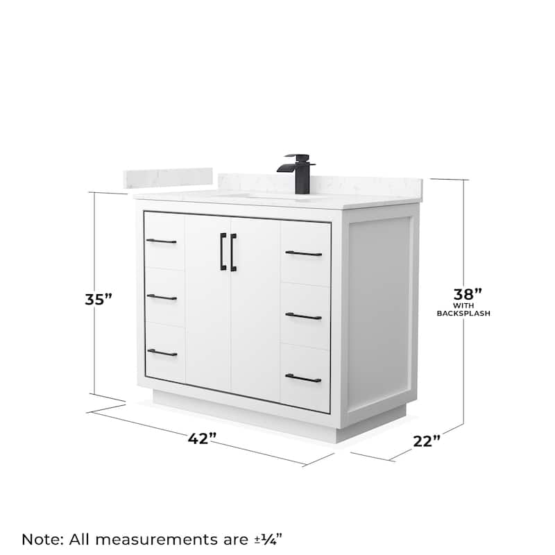 Wyndham Collection WCF1111-42S-VCA-MXX Icon 42" Free Standing Single