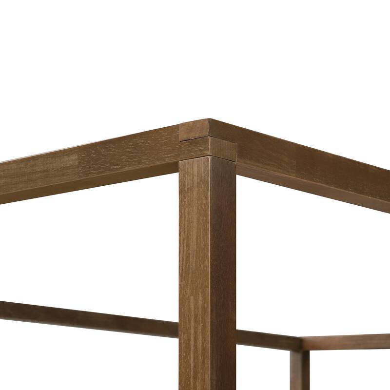 Christopher Knight Home- Marlowe Solid Wood 4 post Canopy Bed with Headboard